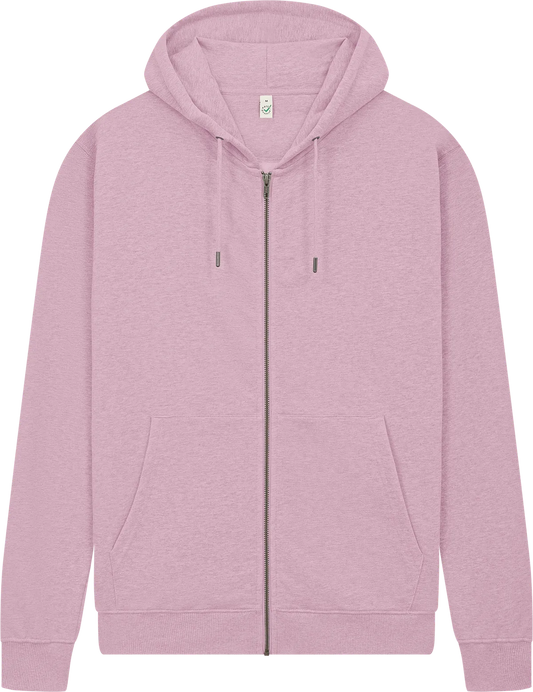 EP303-FPK3 - Earth Positive® Full Zip Hoodie - Faded Pink
