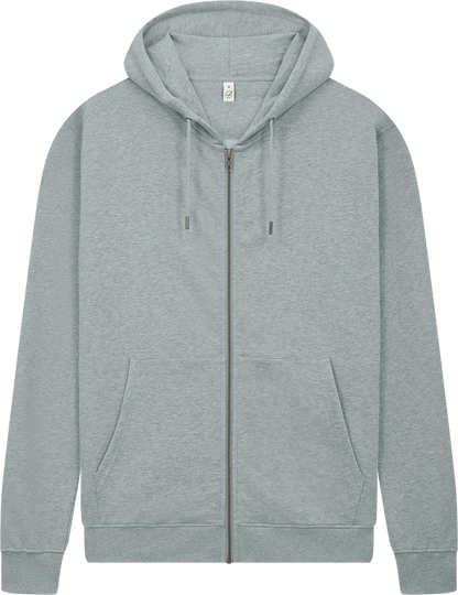 EP303-LHE2 - Full Zip Hoodie - Light Heather