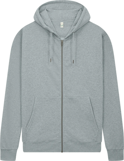 EP303-LHE4 - Earth Positive® Full Zip Hoodie - Light Heather