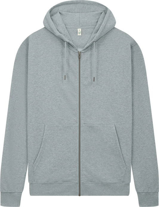 EP303-LHE4 - Earth Positive® Full Zip Hoodie - Light Heather
