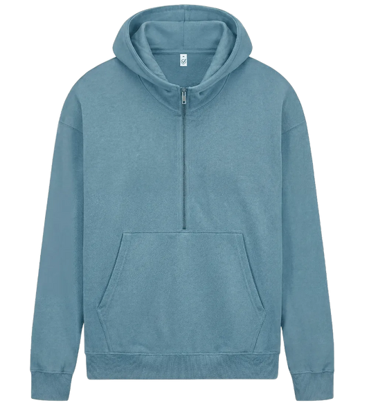 EP304-BD1 - Half Zip Hoodie - Blue Dusk