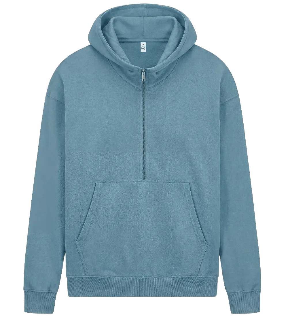 EP304-BD5 - Half Zip Hoodie - Blue Dusk