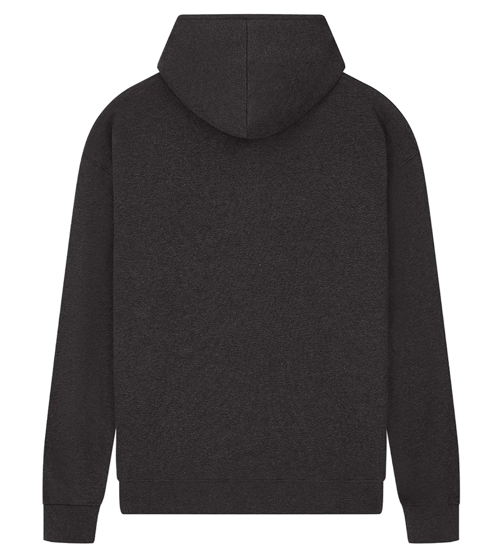 EP304-BLHE2 - Half Zip Hoodie - Black Heather