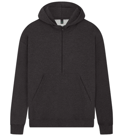 EP304-BLHE2 - Half Zip Hoodie - Black Heather