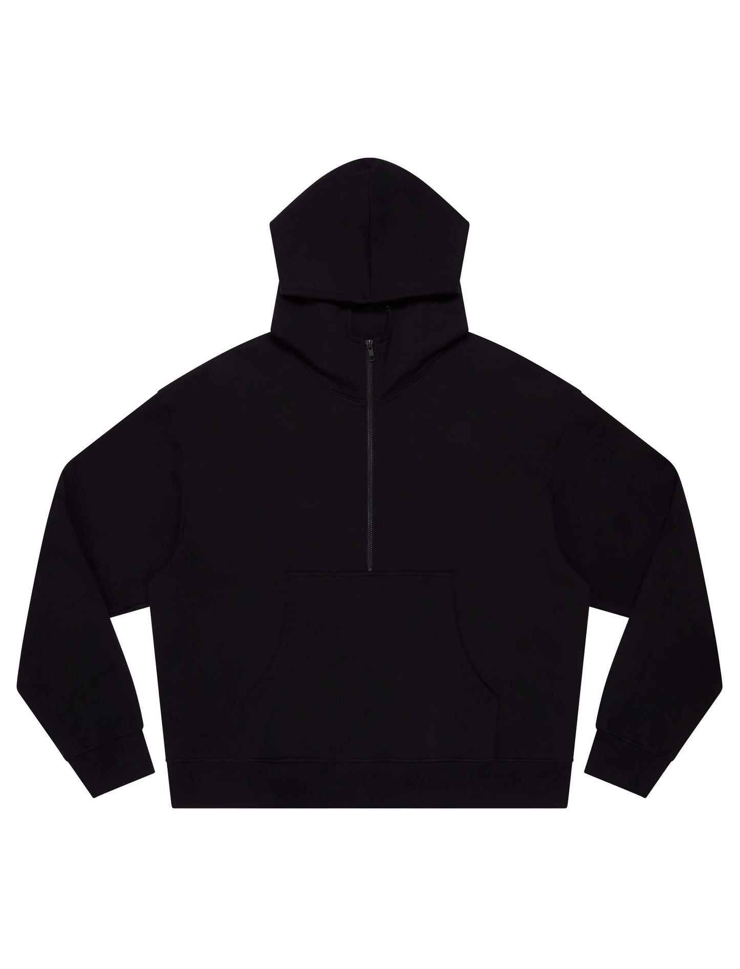 Earth Positive® Half Zip Hoodie - Black - M