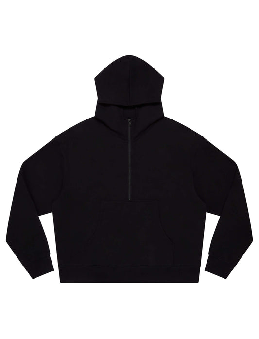 Earth Positive® Half Zip Hoodie - Black - M