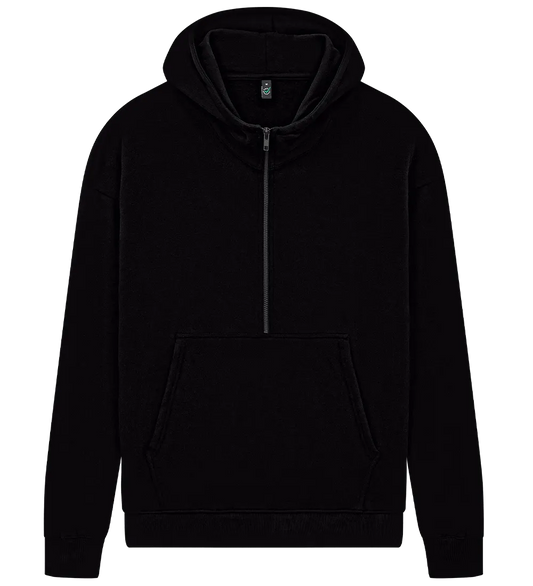 EP304-BL2 - Half Zip Hoodie - Black