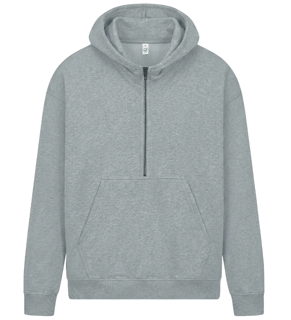 EP304-LHE5 - Half Zip Hoodie - Light Heather