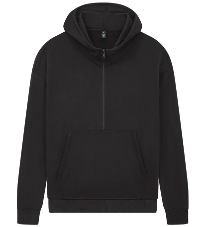 EP304-SUBL3 - Half Zip Hoodie - Sueded Black