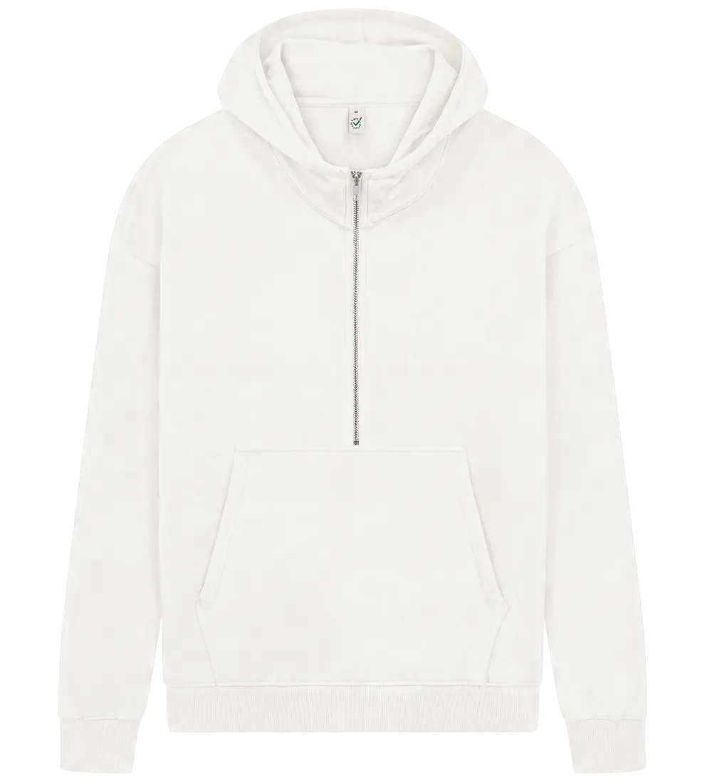 EP304-WM5 - Half Zip Hoodie - Off White