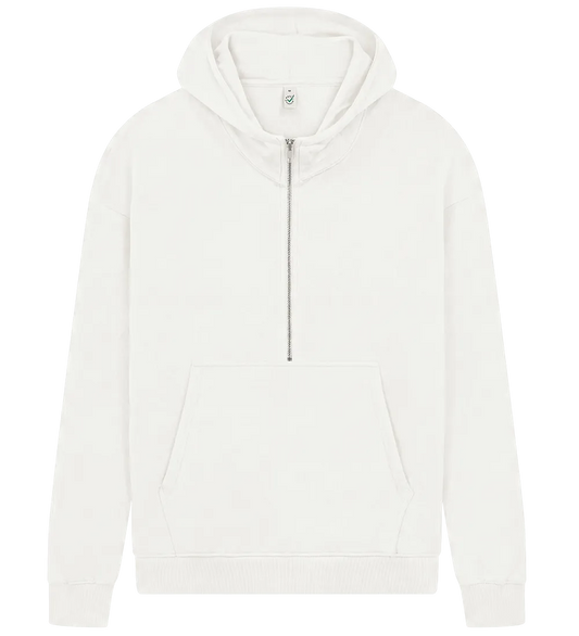 EP304-WM1 - Half Zip Hoodie - Off White