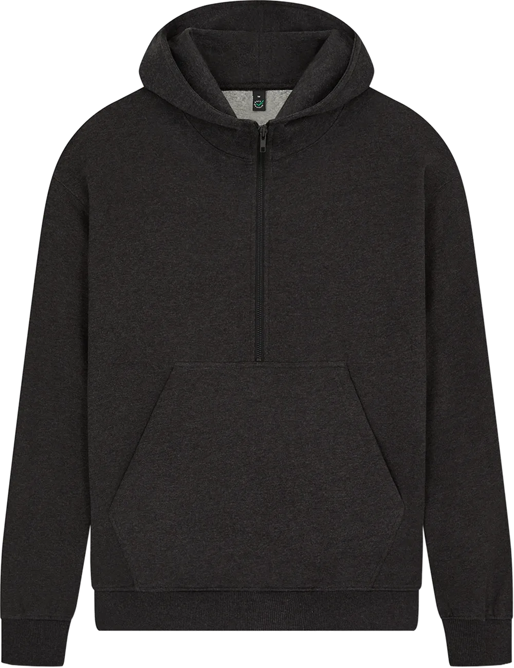EP304-BLHE6 - Half Zip Hoodie - Black Heather