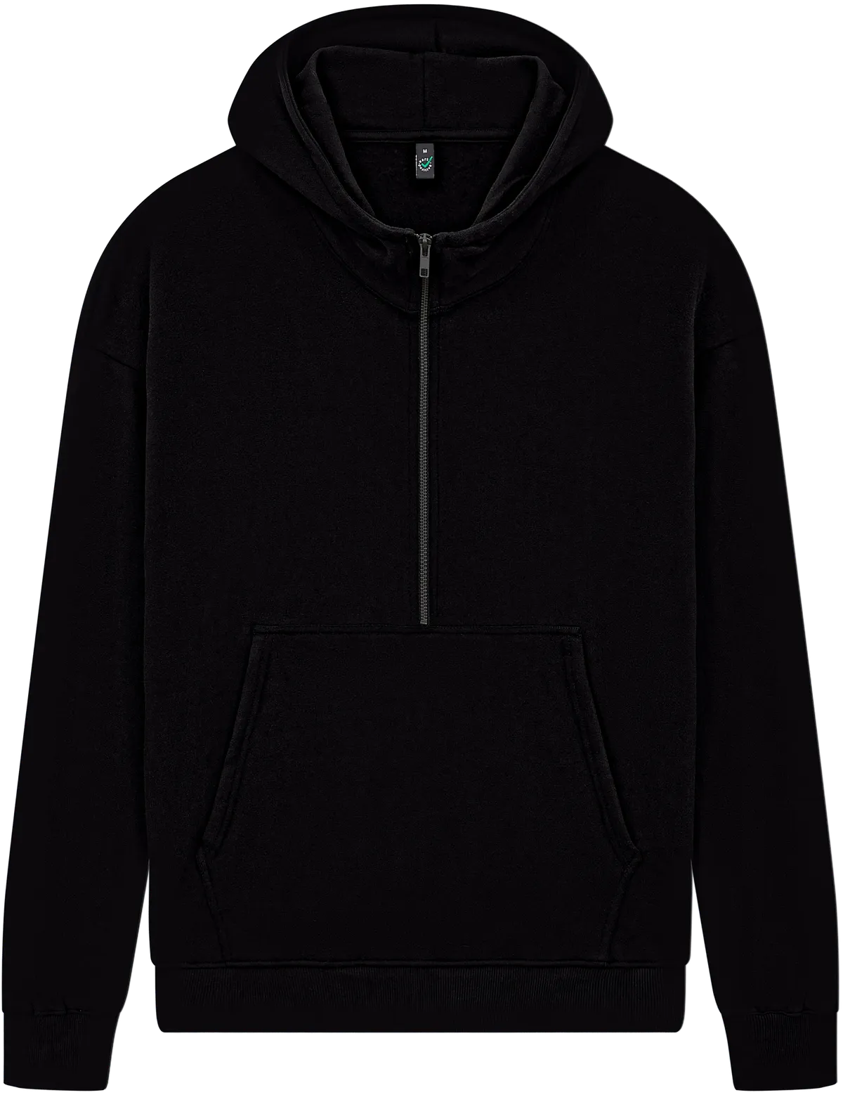 EP304-BL3 - Half Zip Hoodie - Black