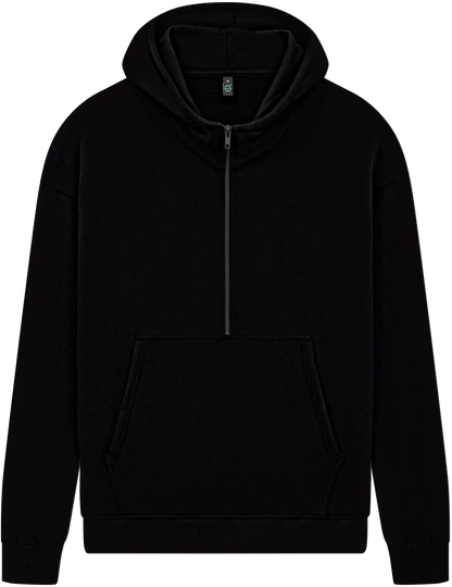 EP304-BL5 - Half Zip Hoodie - Black