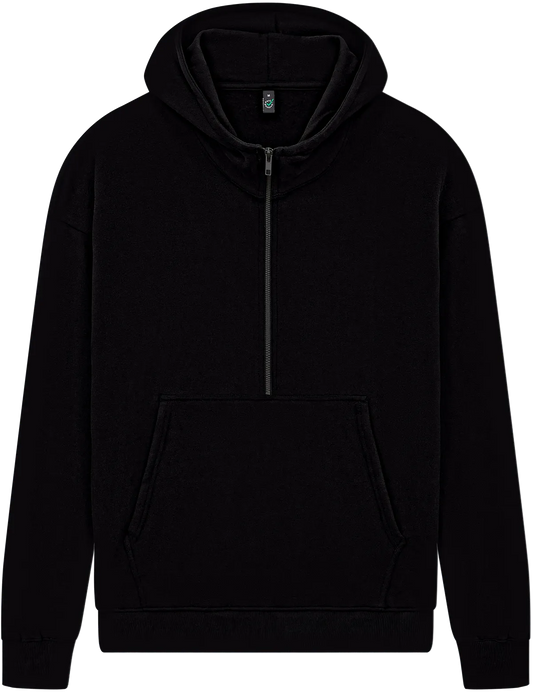 EP304-BL2 - Half Zip Hoodie - Black