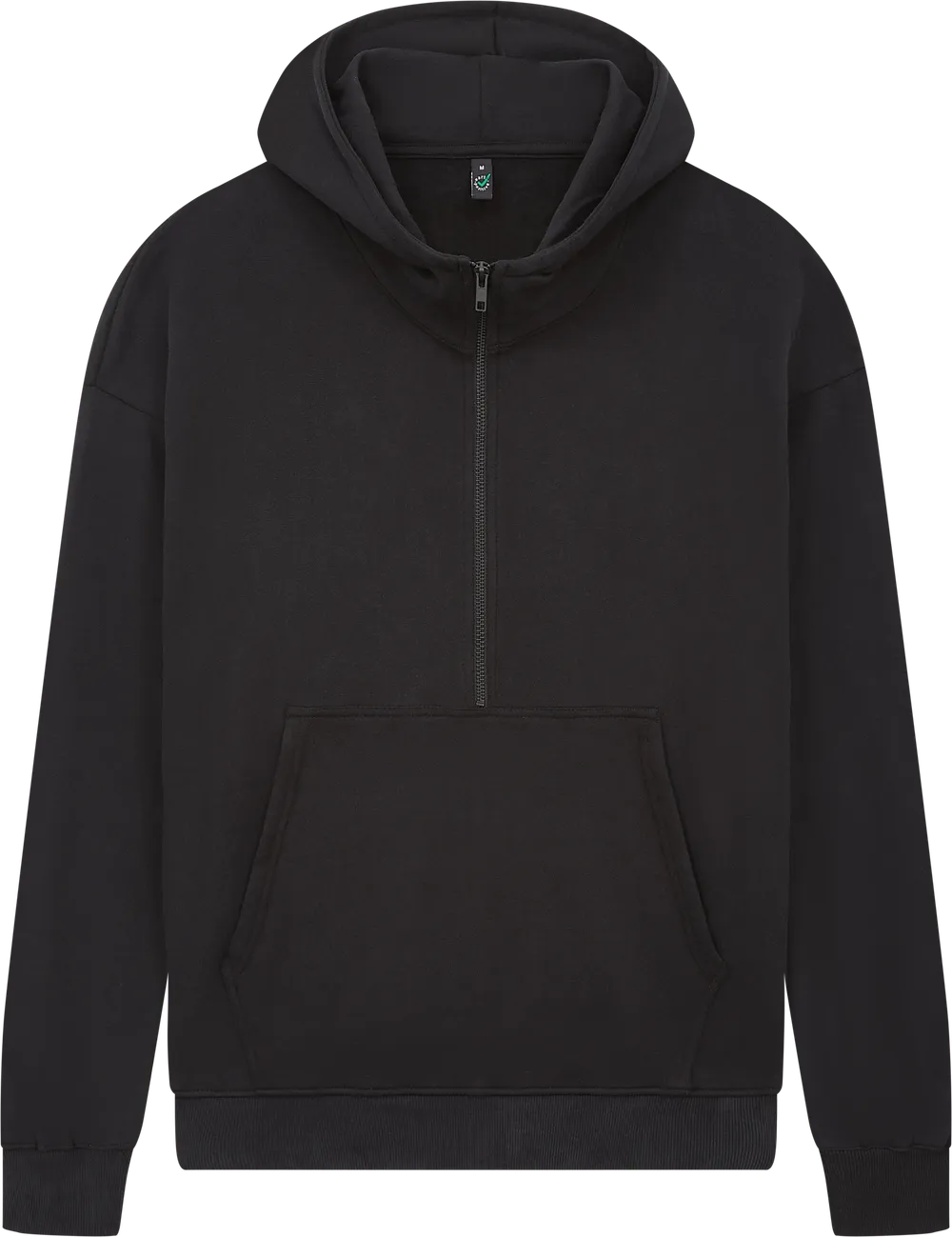 EP304-SUBL5 - Half Zip Hoodie - Sueded Black