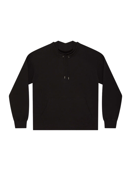 Earth Positive® Mock Neck Sweatshirt - Black - S