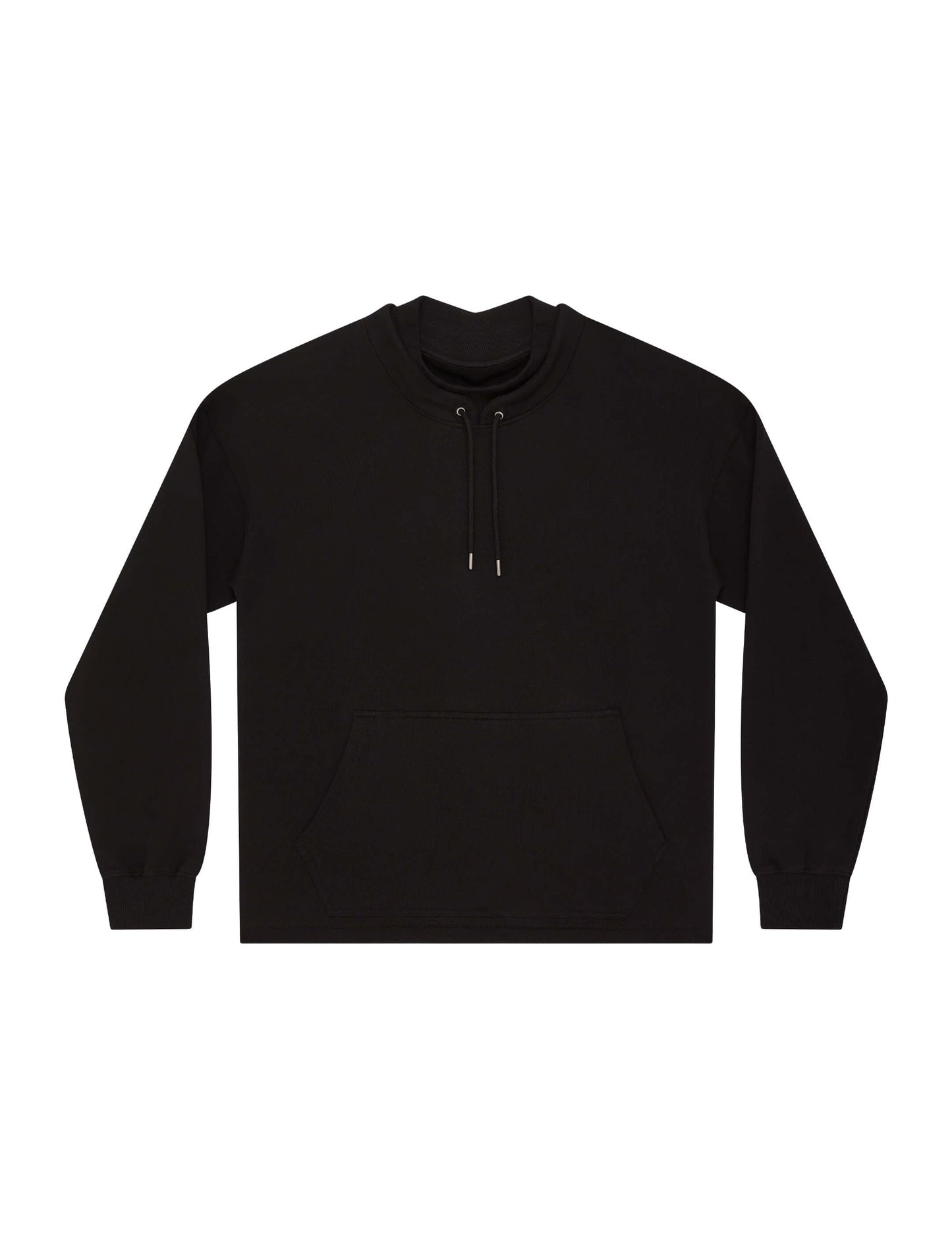 Earth Positive® Mock Neck Sweatshirt - Black - L