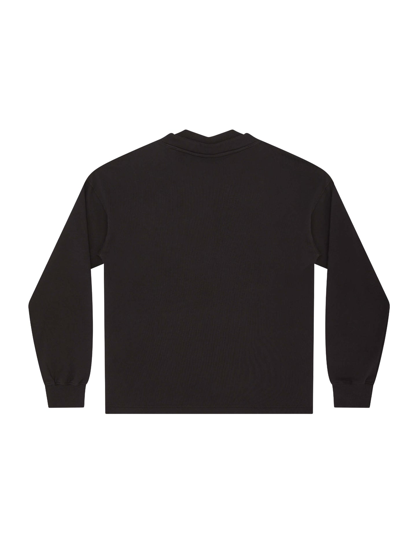 Earth Positive® Mock Neck Sweatshirt - Sueded Black - M