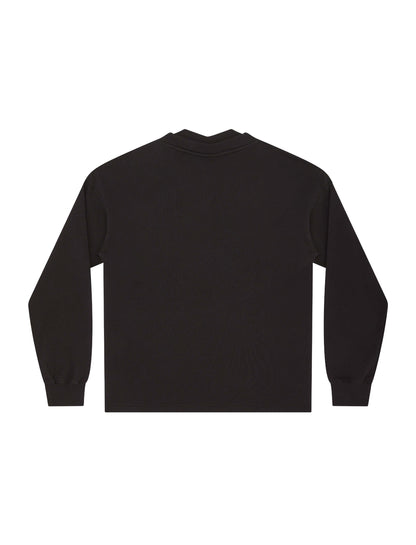 Earth Positive® Mock Neck Sweatshirt - Sueded Black - M