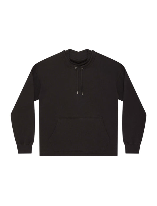 Earth Positive® Mock Neck Sweatshirt - Sueded Black - 2XL