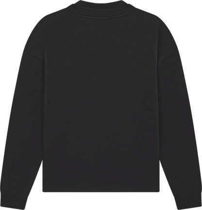 EP305-SUBL3 - Mock Neck Sweatshirt - Sueded Black