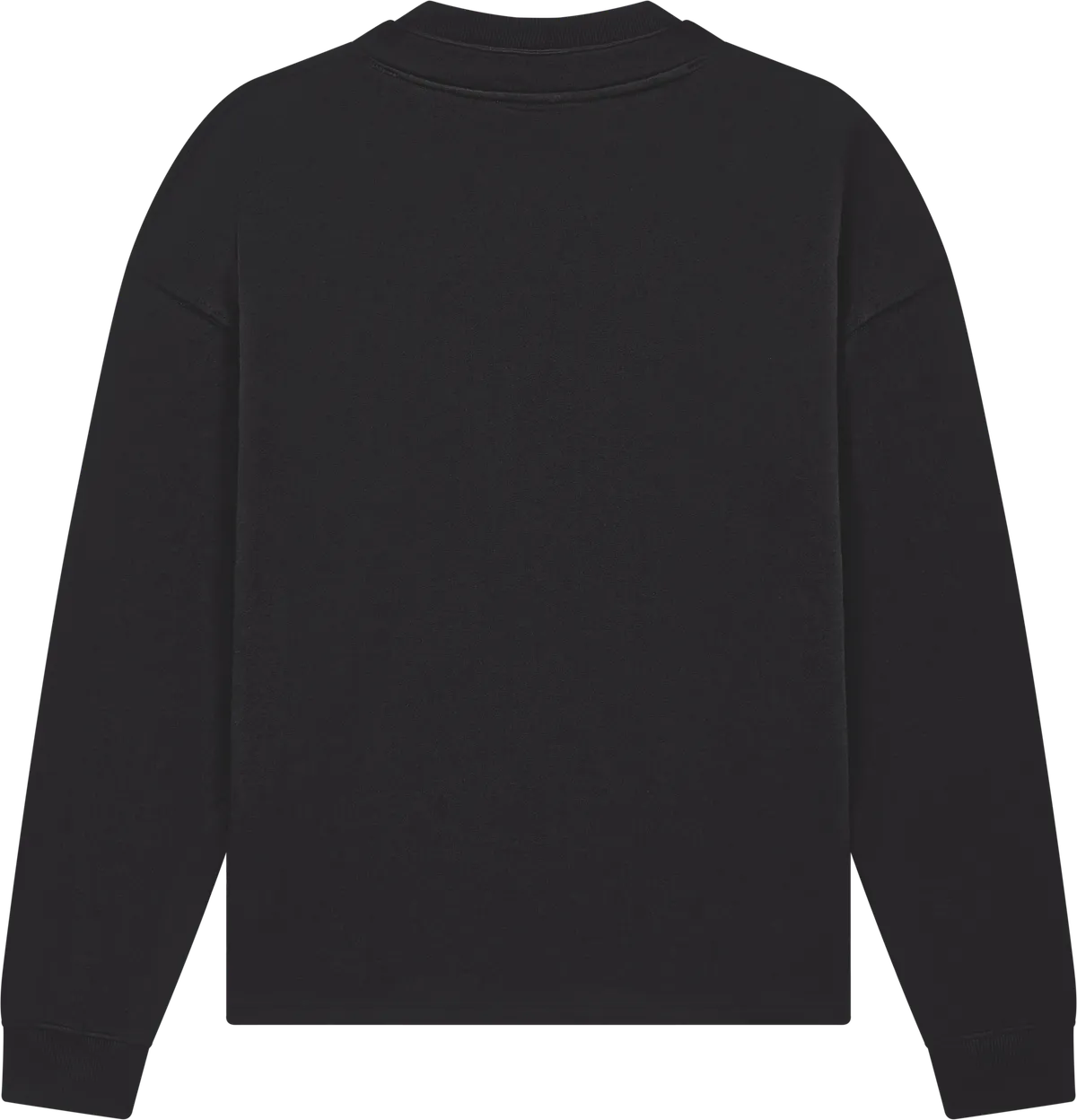 EP305-SUBL3 - Earth Positive® Mock Neck Sweatshirt - Sueded Black