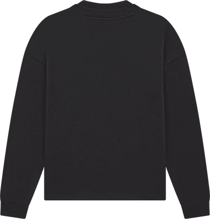 EP305-SUBL3 - Earth Positive® Mock Neck Sweatshirt - Sueded Black