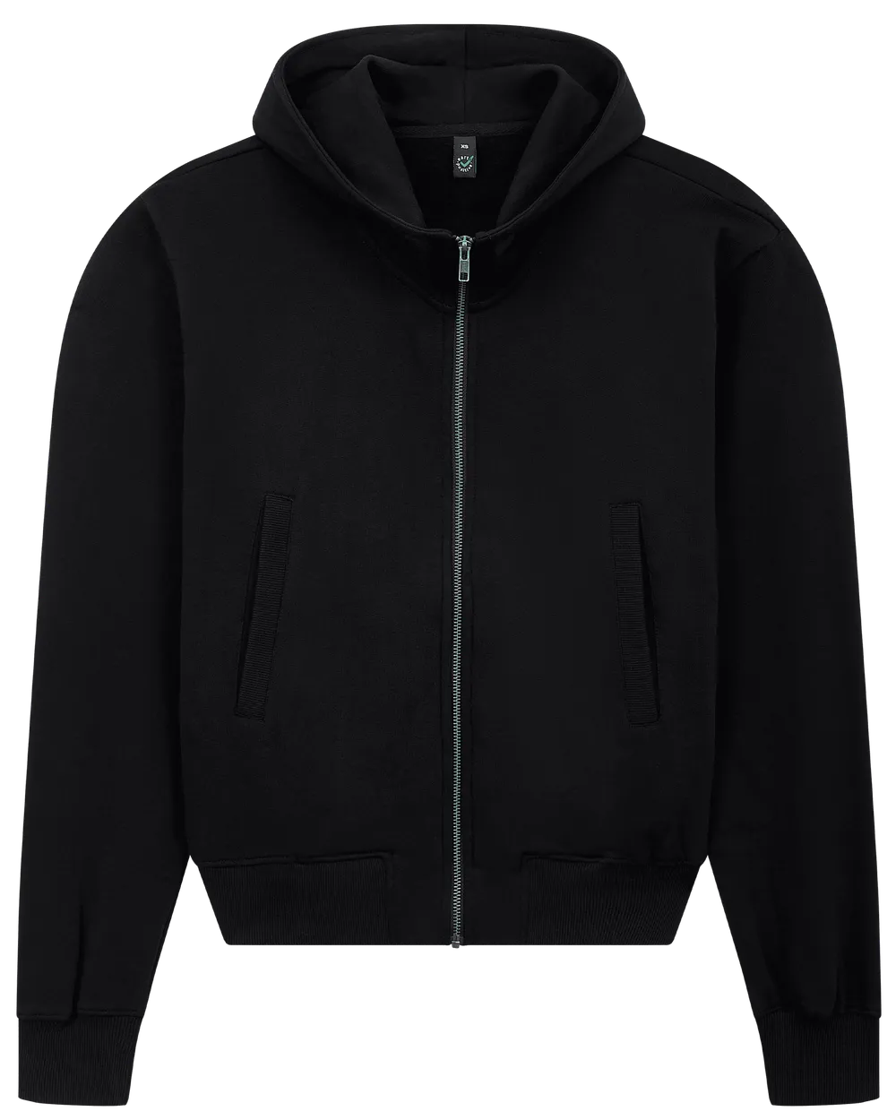 EP306-BL0 - Bomber Jacket Hoodie - Black