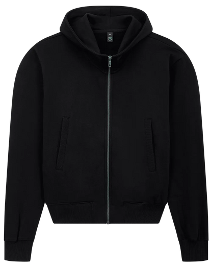 EP306-BL5 - Bomber Jacket Hoodie - Black