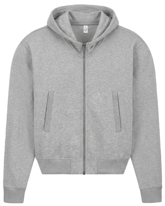 EP306-LHE0 - Bomber Jacket Hoodie - Light Heather