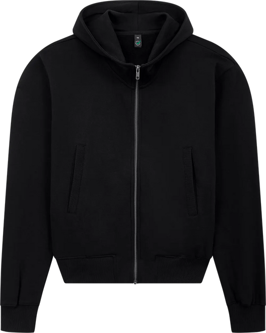EP306-BL4 - Bomber Jacket Hoodie - Black