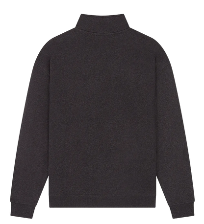 EP307-BLHE5 - 1/4 Zip Sweatshirt - Black Heather