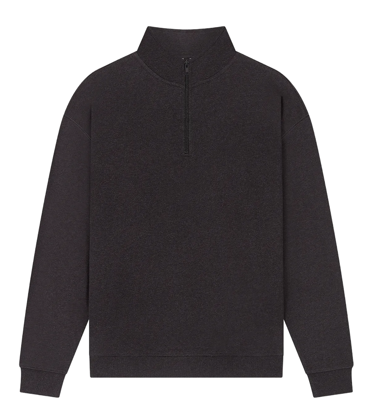 EP307-BLHE6 - 1/4 Zip Sweatshirt - Black Heather