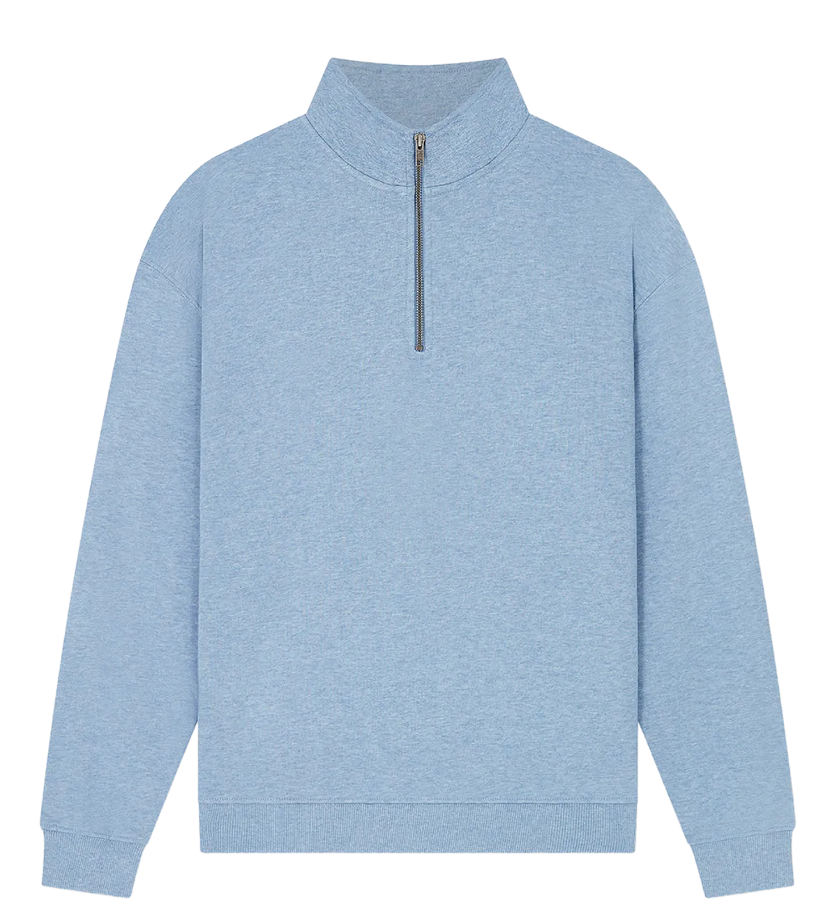 EP307-LBHE0 - 1/4 Zip Sweatshirt - Light Blue Heather