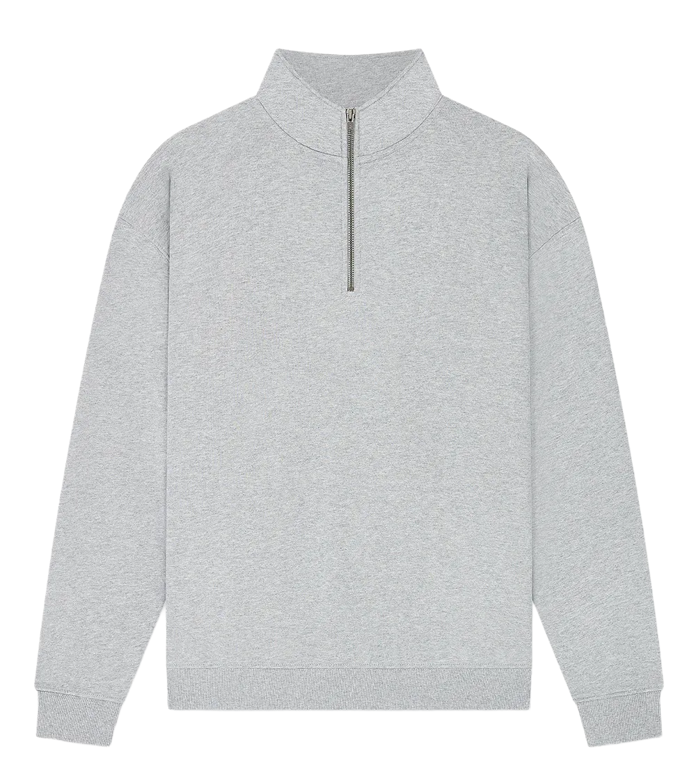 EP307-LHE5 - 1/4 Zip Sweatshirt - Light Heather