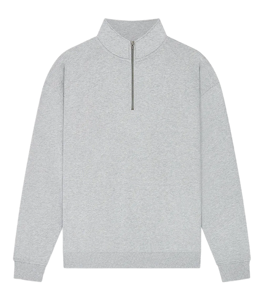 EP307-LHE6 - 1/4 Zip Sweatshirt - Light Heather