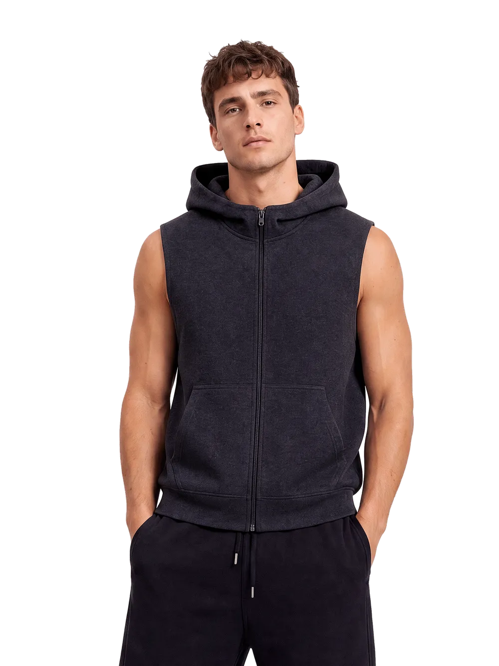 EP309 - Sleeveless Full Zip Hoodie