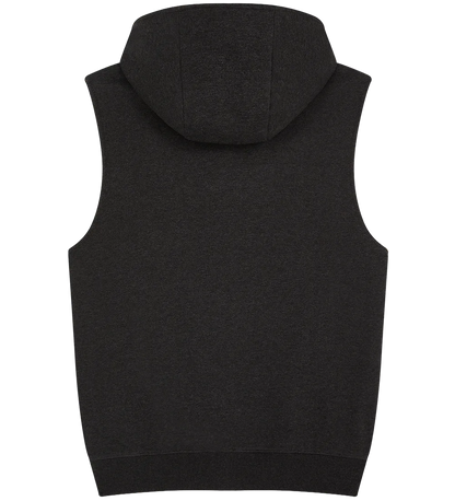 EP309-BLHE3 - Sleeveless Full Zip Hoodie - Black Heather