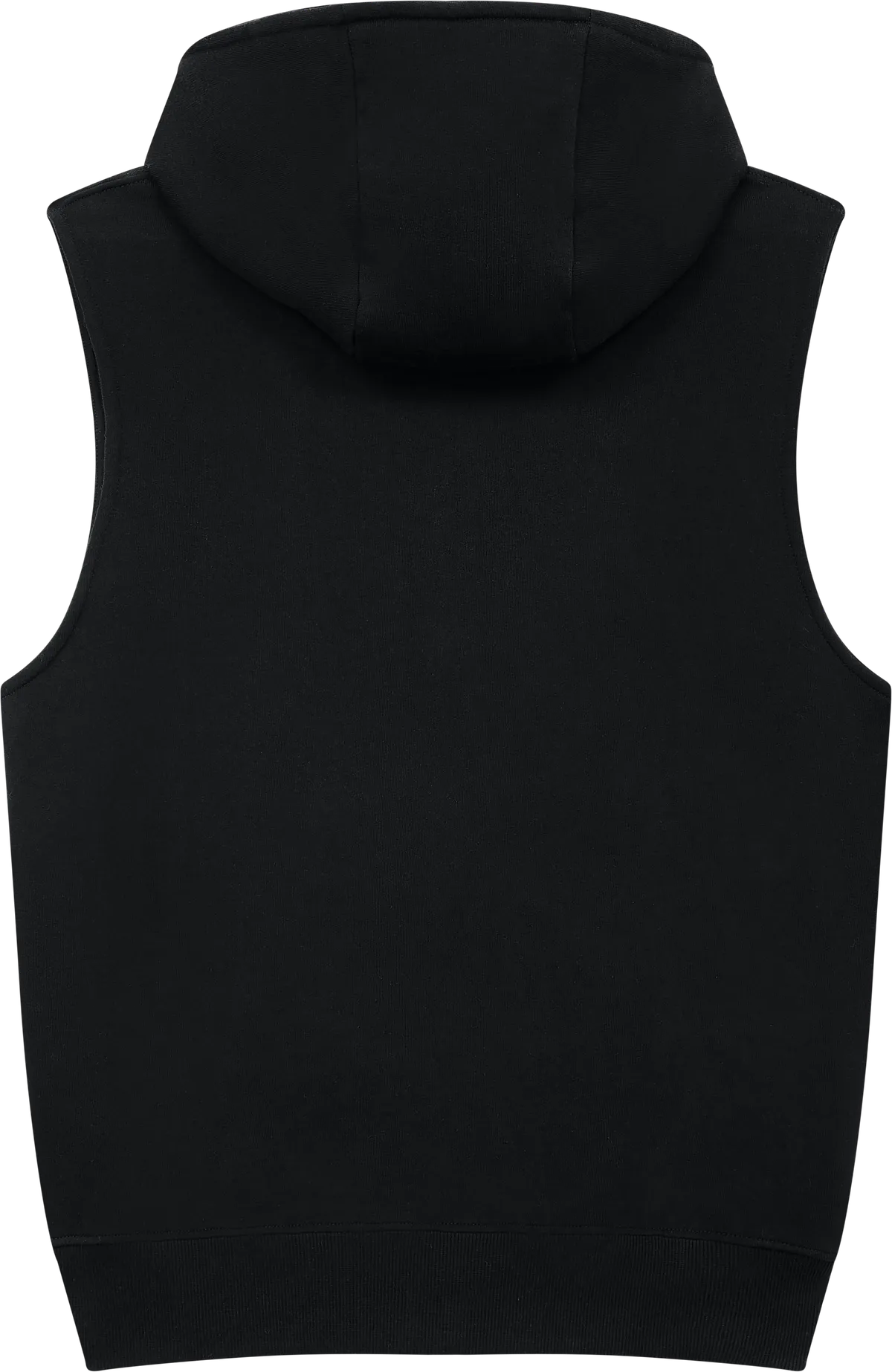 EP309-BL4 - Earth Positive® Sleeveless Full Zip Hoodie - Black