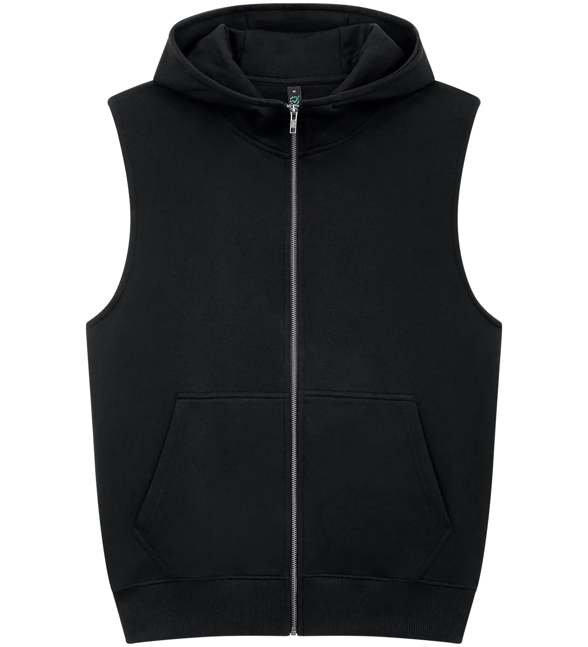 EP309-BL4 - Sleeveless Full Zip Hoodie - Black