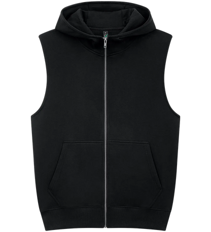 EP309-BL0 - Sleeveless Full Zip Hoodie - Black