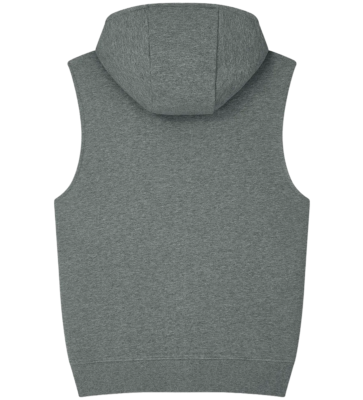 EP309-DHE0 - Sleeveless Full Zip Hoodie - Dark Heather
