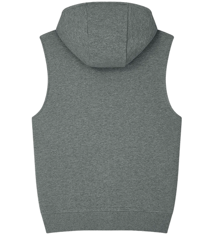 EP309-DHE1 - Sleeveless Full Zip Hoodie - Dark Heather