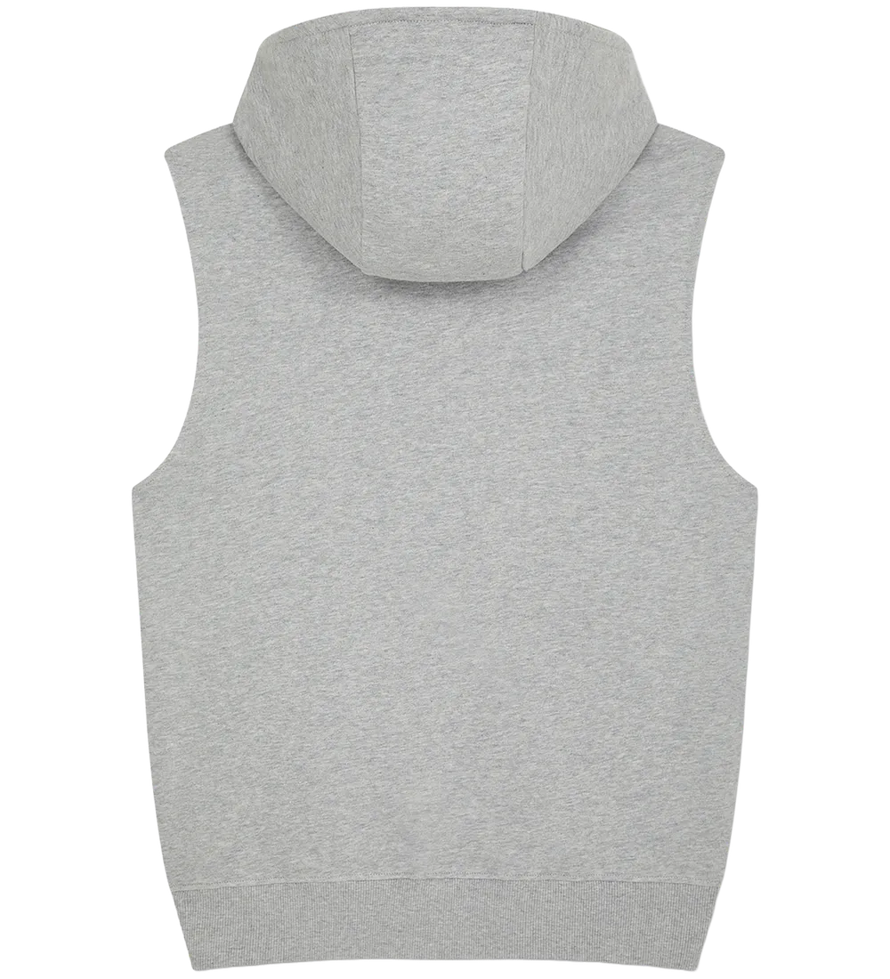 EP309-LHE4 - Sleeveless Full Zip Hoodie - Light Heather