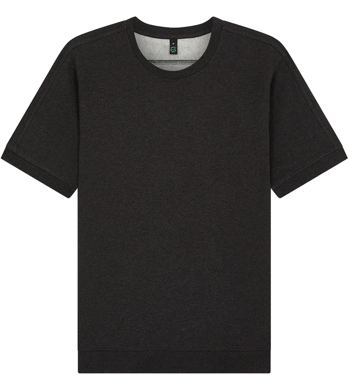 EP312-BLHE0 - Short Sleeve Sweatshirt - Black Heather