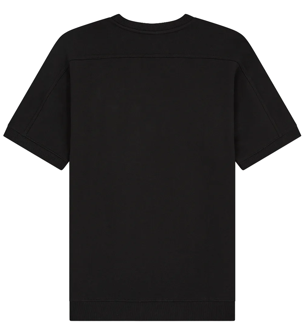 EP312-BL6 - Short Sleeve Sweatshirt - Black