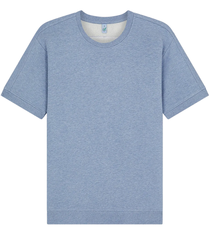 EP312-LBHE0 - Short Sleeve Sweatshirt - Light Blue Heather