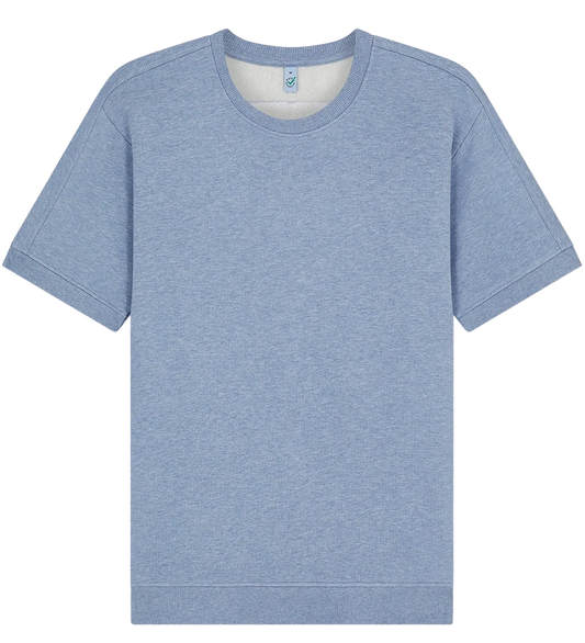 EP312-LBHE5 - Short Sleeve Sweatshirt - Light Blue Heather