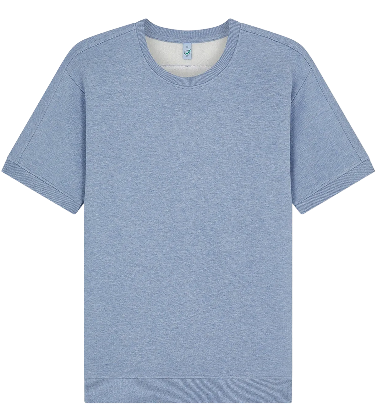 EP312-LBHE6 - Short Sleeve Sweatshirt - Light Blue Heather